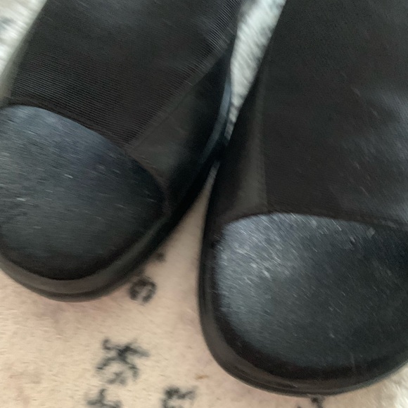 Easy spirit woman’s black leather and material sandals size 9 - Picture 2 of 10